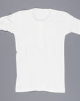 Merz B. Schwanen 103 button facing shirt 1/4 sleeve white