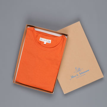 Merz B Schwanen 215 crew neck tee 2 thread Rust