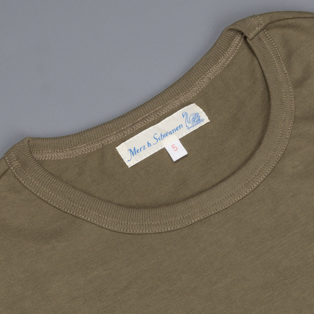 Merz B Schwanen 215 crew neck tee 2 thread Army