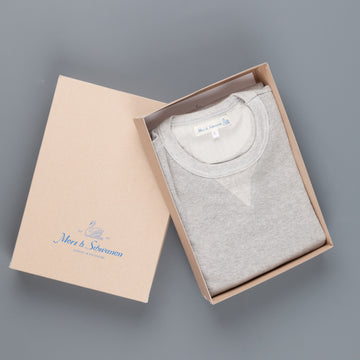 Merz B Schwaenen 3w48 Wool/Cotton Grey Melange sweat