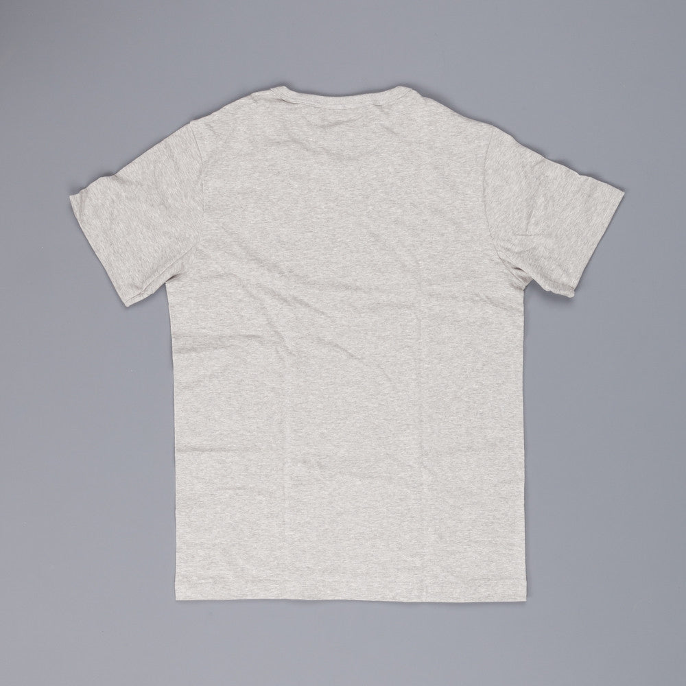 Merz B. Schwanen 215 t shirt 1/4 open sleeve grey melange