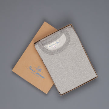 Merz b. Schwanen 212OS Crew Neck Oversized Shirt 1/1 slv. 2 Thread - Grey Melange