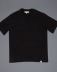 Merz b. Schwanen 215OS Crew Neck Oversized Shirt 1/4 slv. 2 Thread - Deep Black