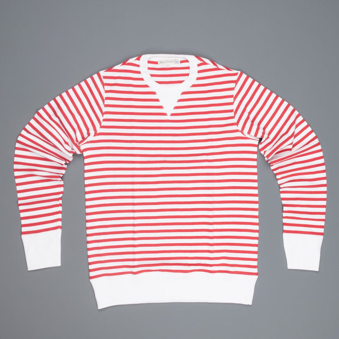 Merz B Schwanen 2M78 2 thread ls sweat striped red white