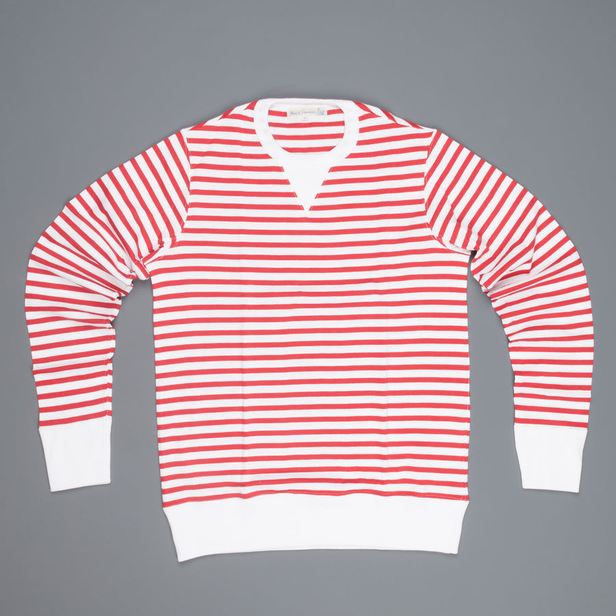 Merz B Schwanen 2M78 2 thread ls sweat striped red white