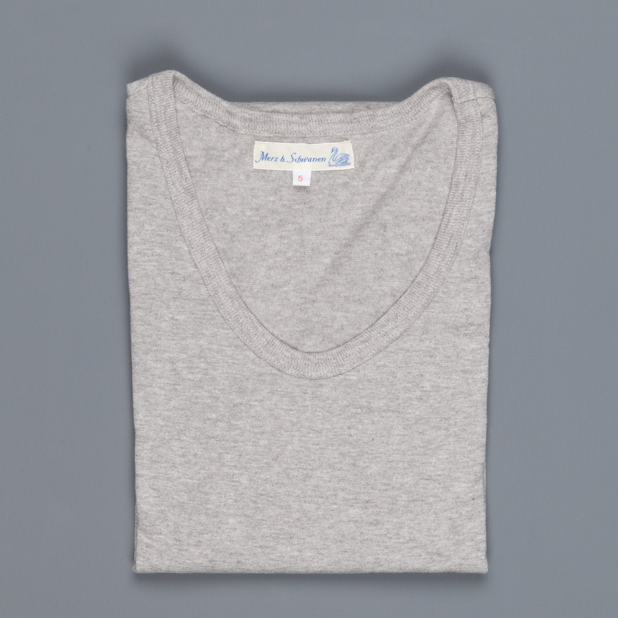 Merz B Schwanen 1970&#39;S Tee Grey Melange