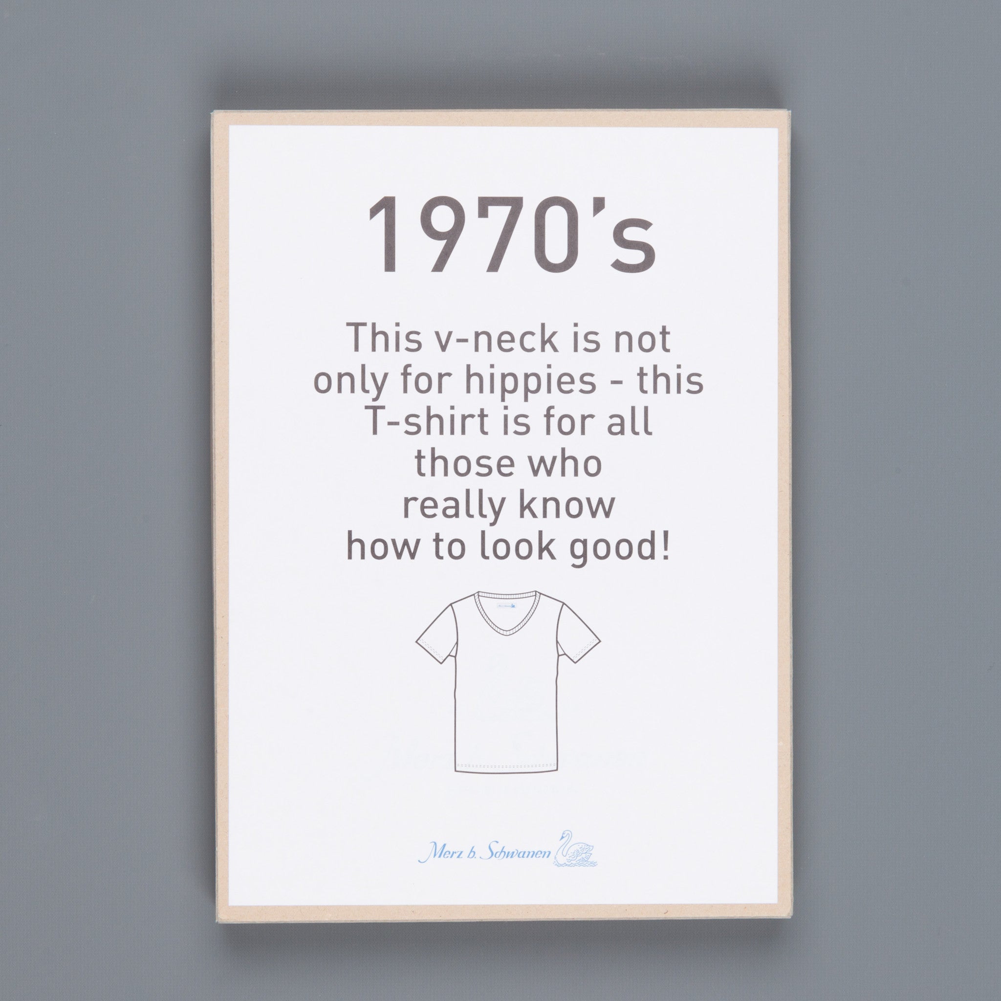 Merz B Schwanen 1970&#39;S Tee Grey Melange