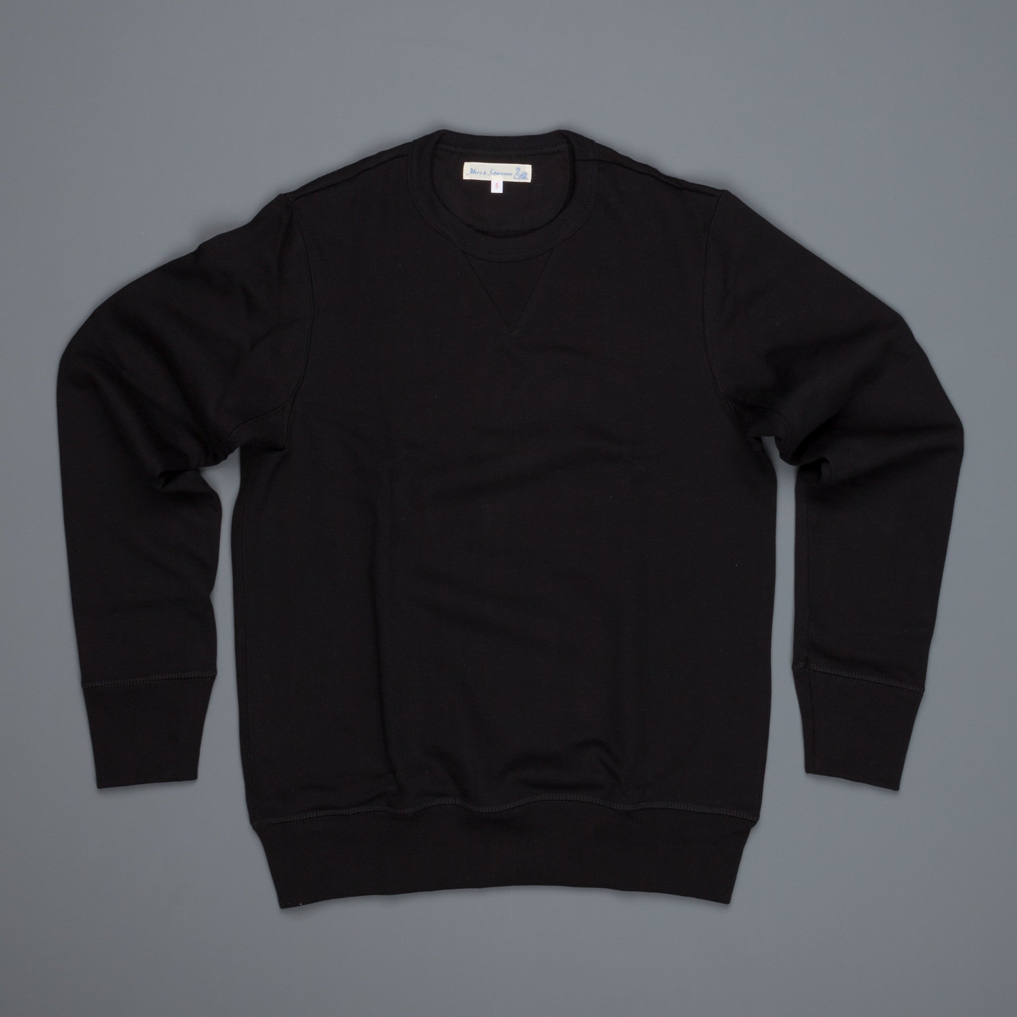 Merz B Schwanen 3s48 Strong fleece sweater deep black