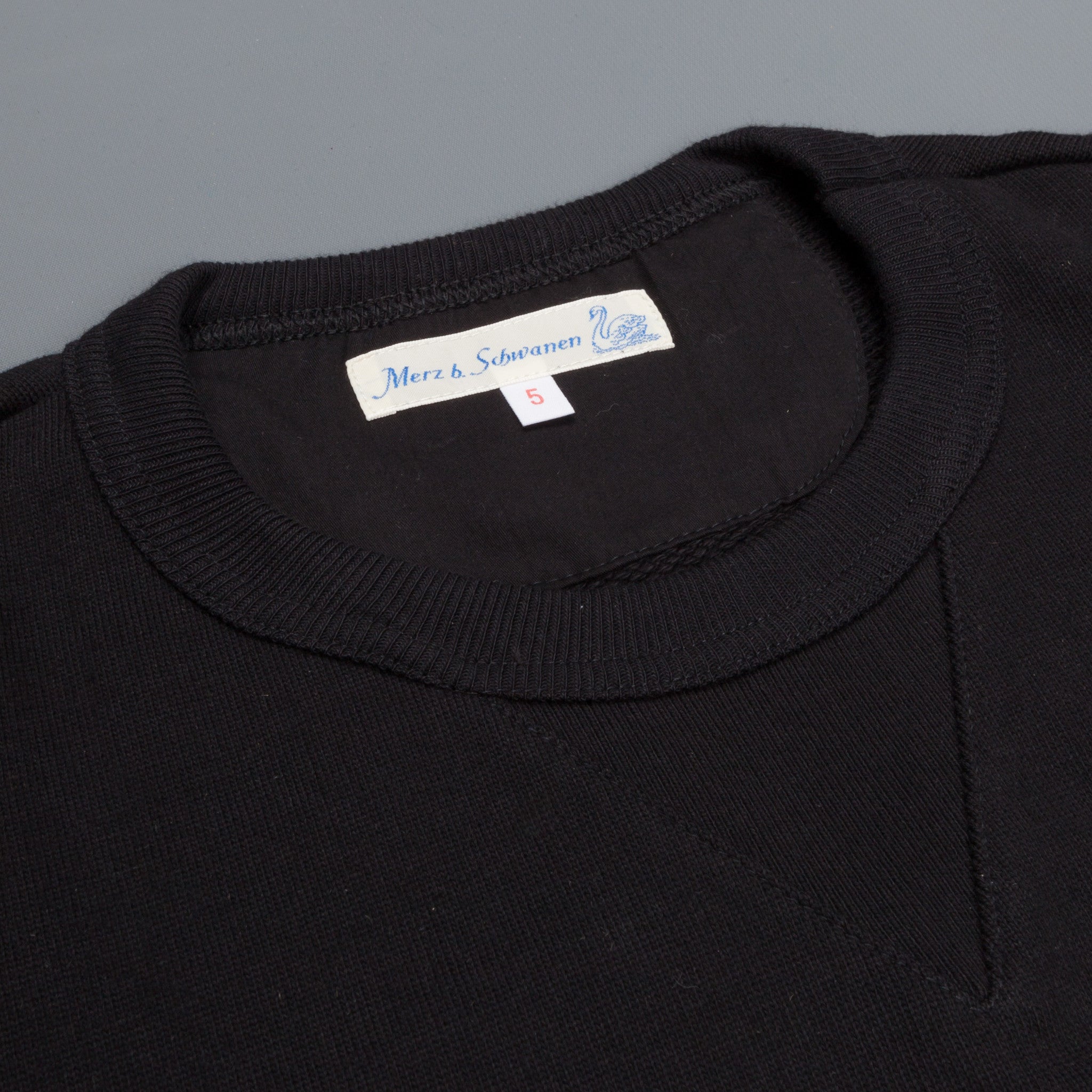 Merz B Schwanen 3s48 Strong fleece sweater deep black