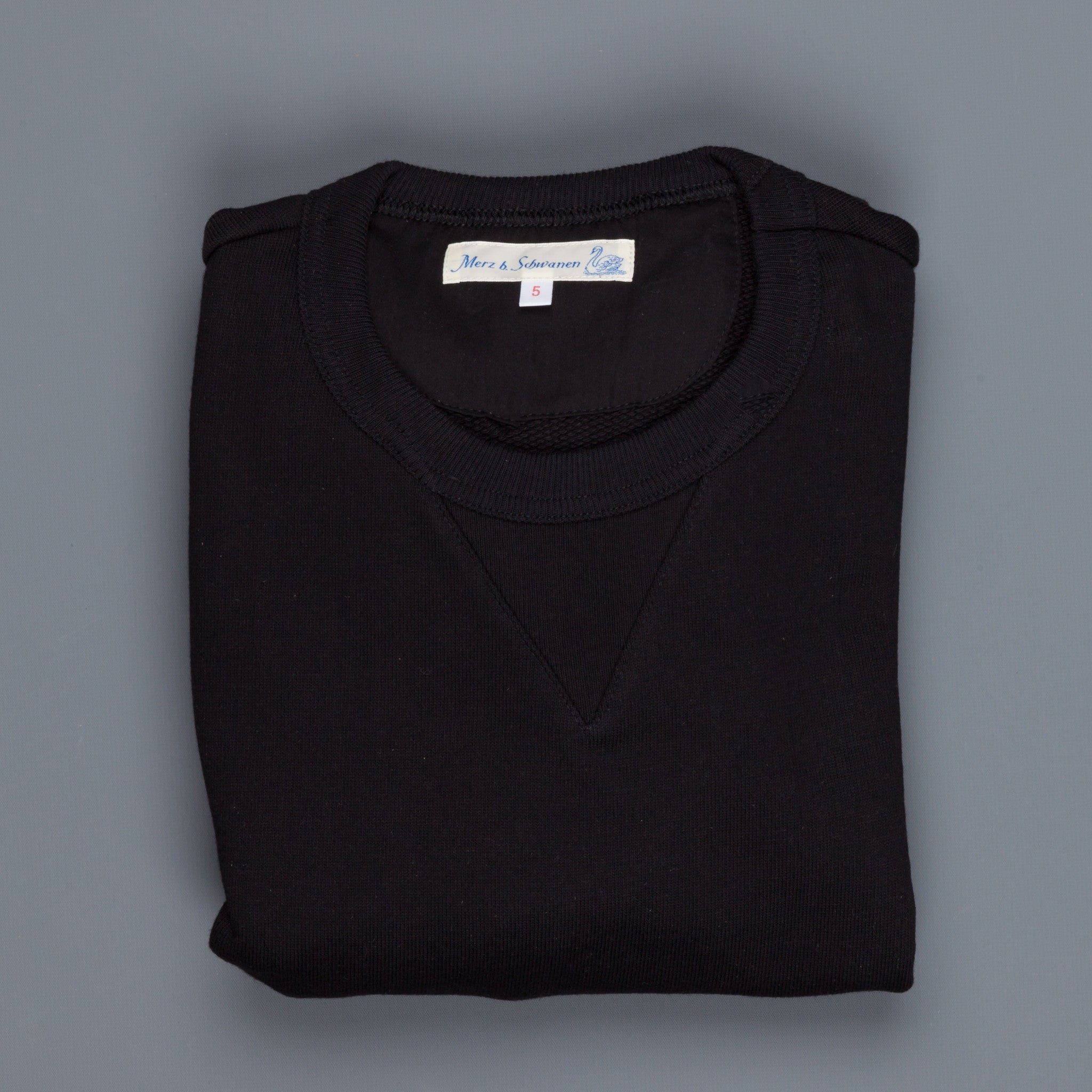 Merz B Schwanen 3s48 Strong fleece sweater deep black