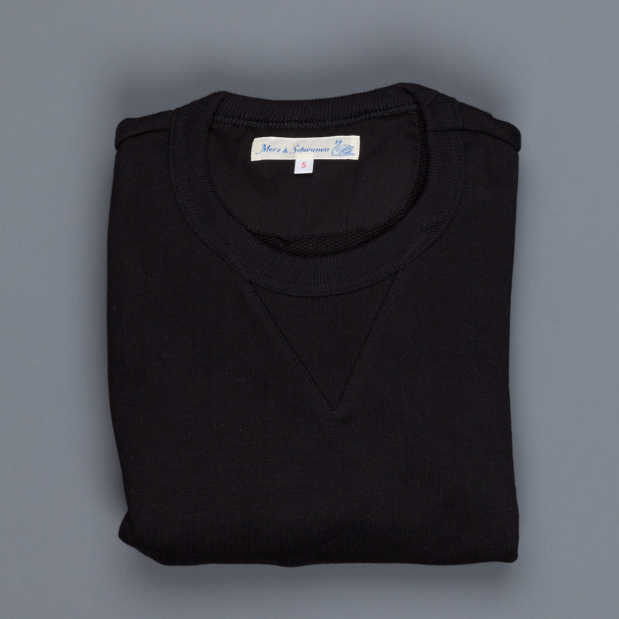 Merz B Schwanen 3s48 Strong fleece sweater deep black