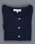 Merz B. Schwanen 206 Button Facing Shirt 1/1 Sleeve Ink Blue