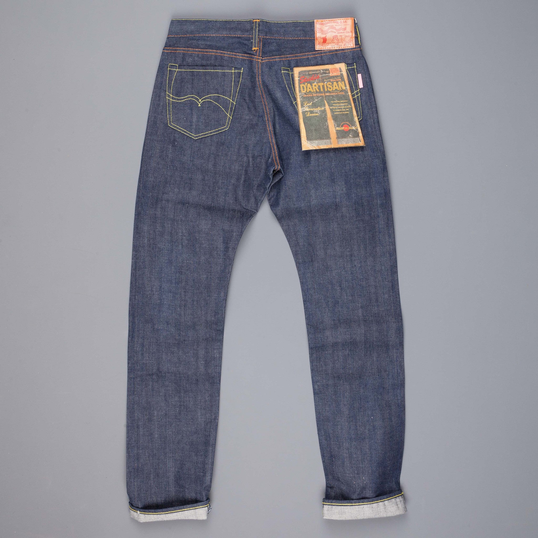 Studio d&#39;Artisan SD-D07 Raw Slim Tapered Jeans