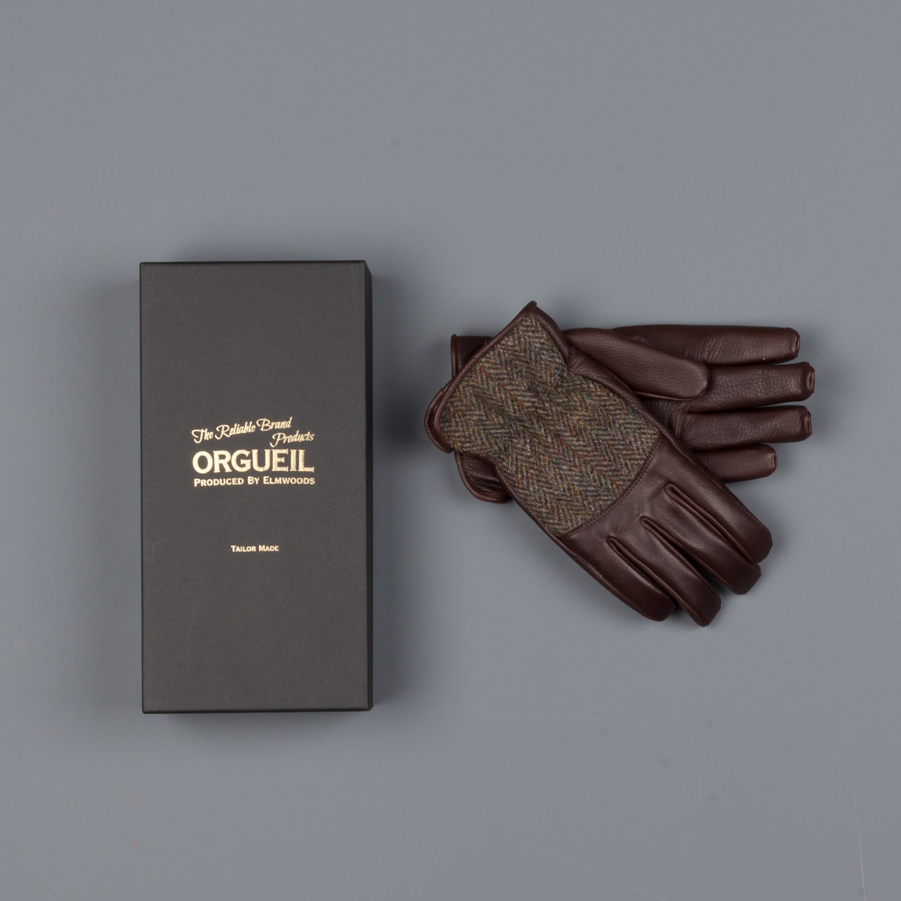 Orgueil leather gloves OR-7108 Brown