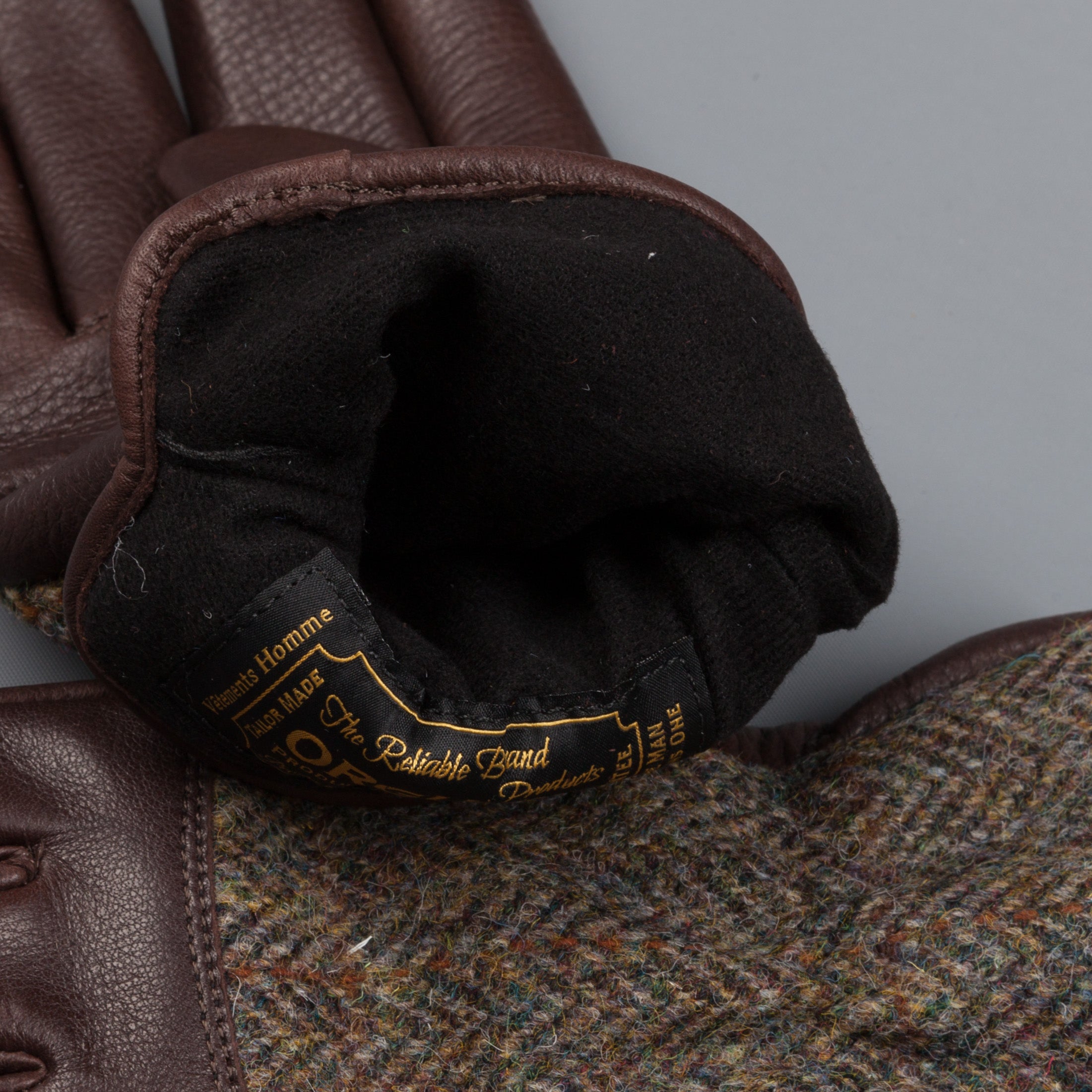 Orgueil leather gloves OR-7108 Brown