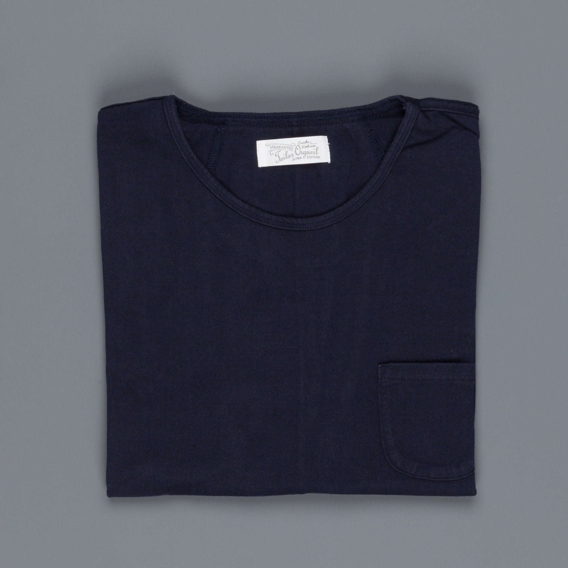 Orgueil OR-9017 Suvin Crew neck tee Navy
