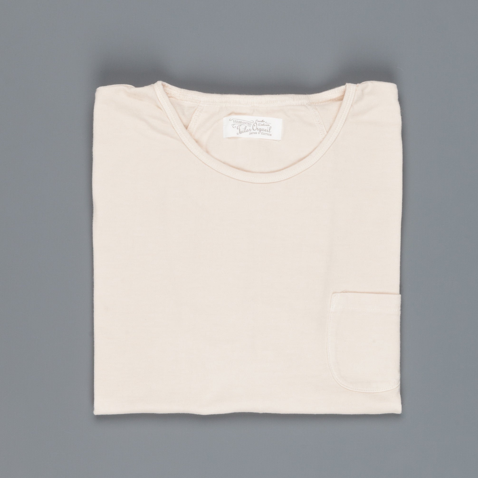 Orgueil OR-9017 Suvin Crew neck tee beige