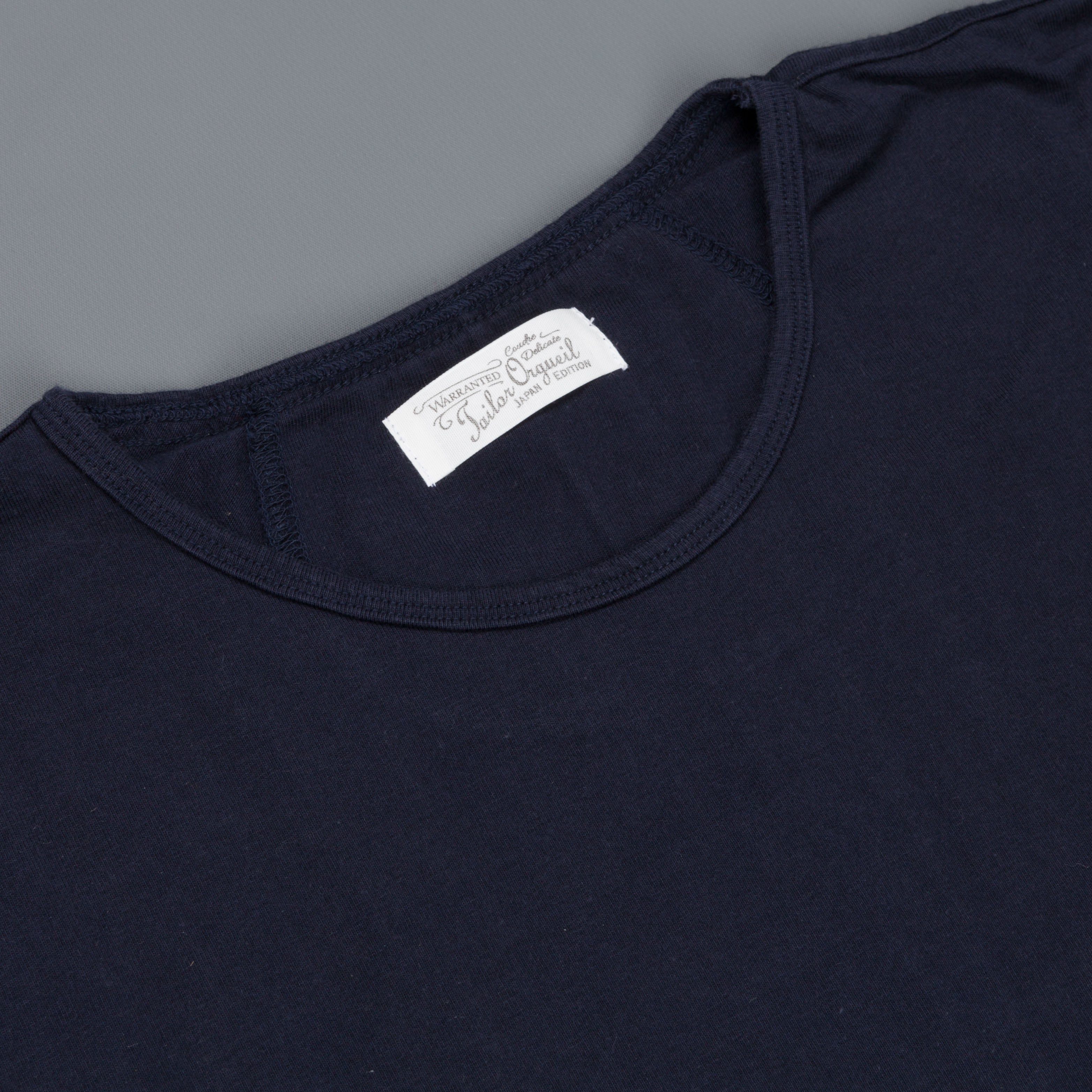Orgueil OR-9017 Suvin Crew neck tee Navy