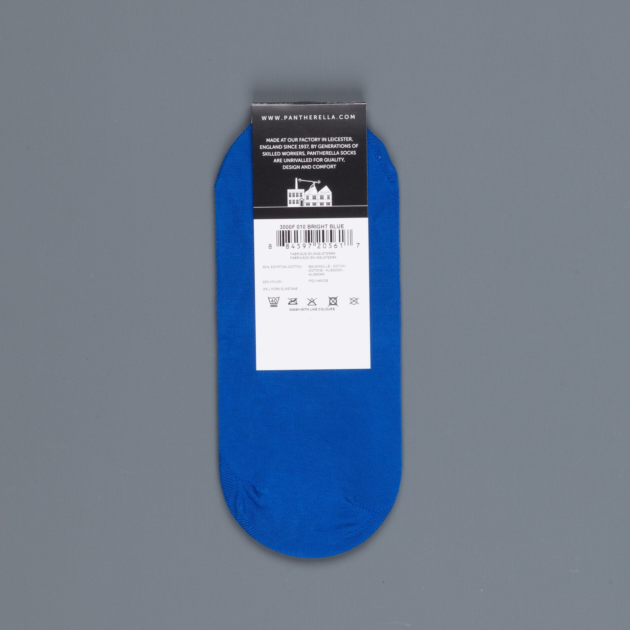 Pantherella Footlet Socks Bright Blue