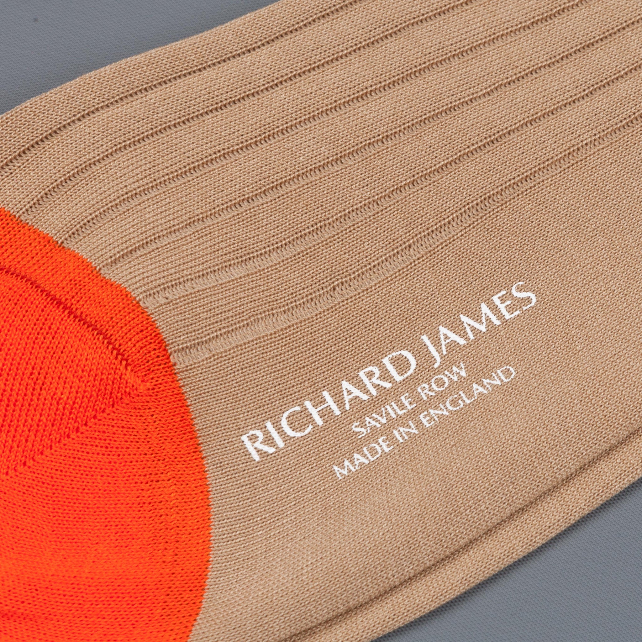 Richard James Trinidad socks in Light Khaki