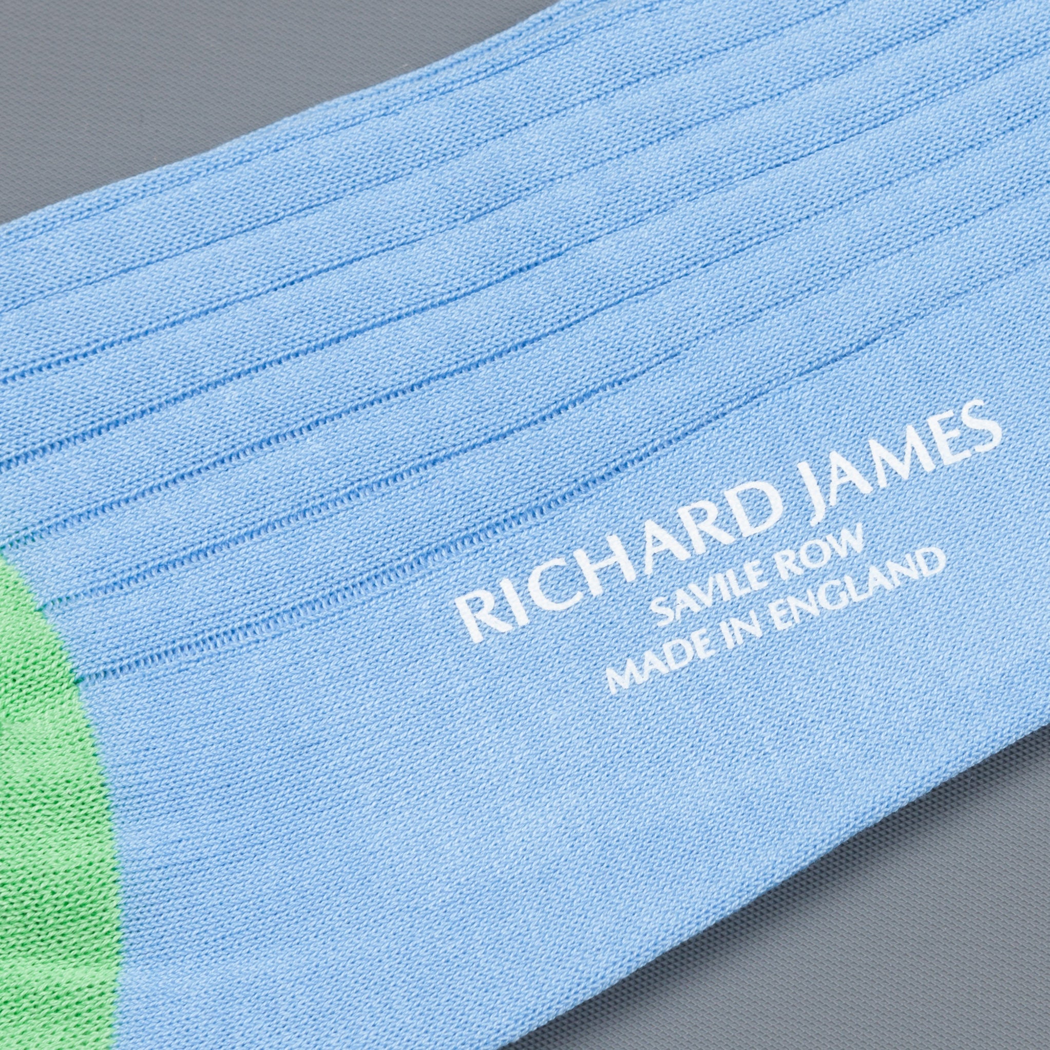 Richard James Trinidad socks in Sea Blue
