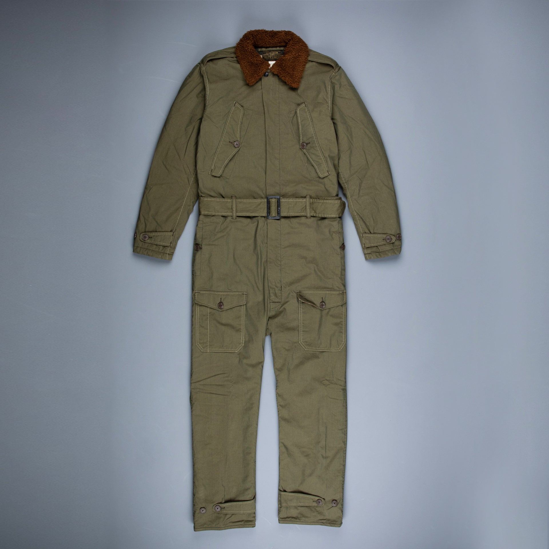 RRL Limited Edition Bush Pilot Flight Coverall Olive Drab