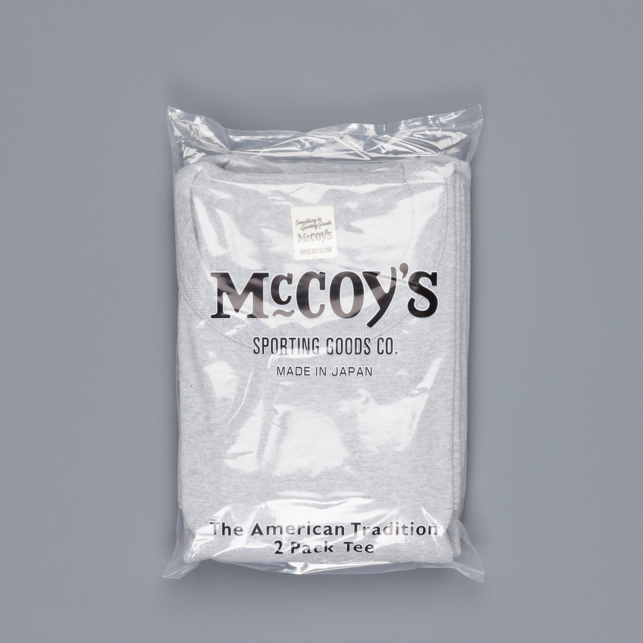 Real McCoy&#39;s 2 pack crew neck tee grey