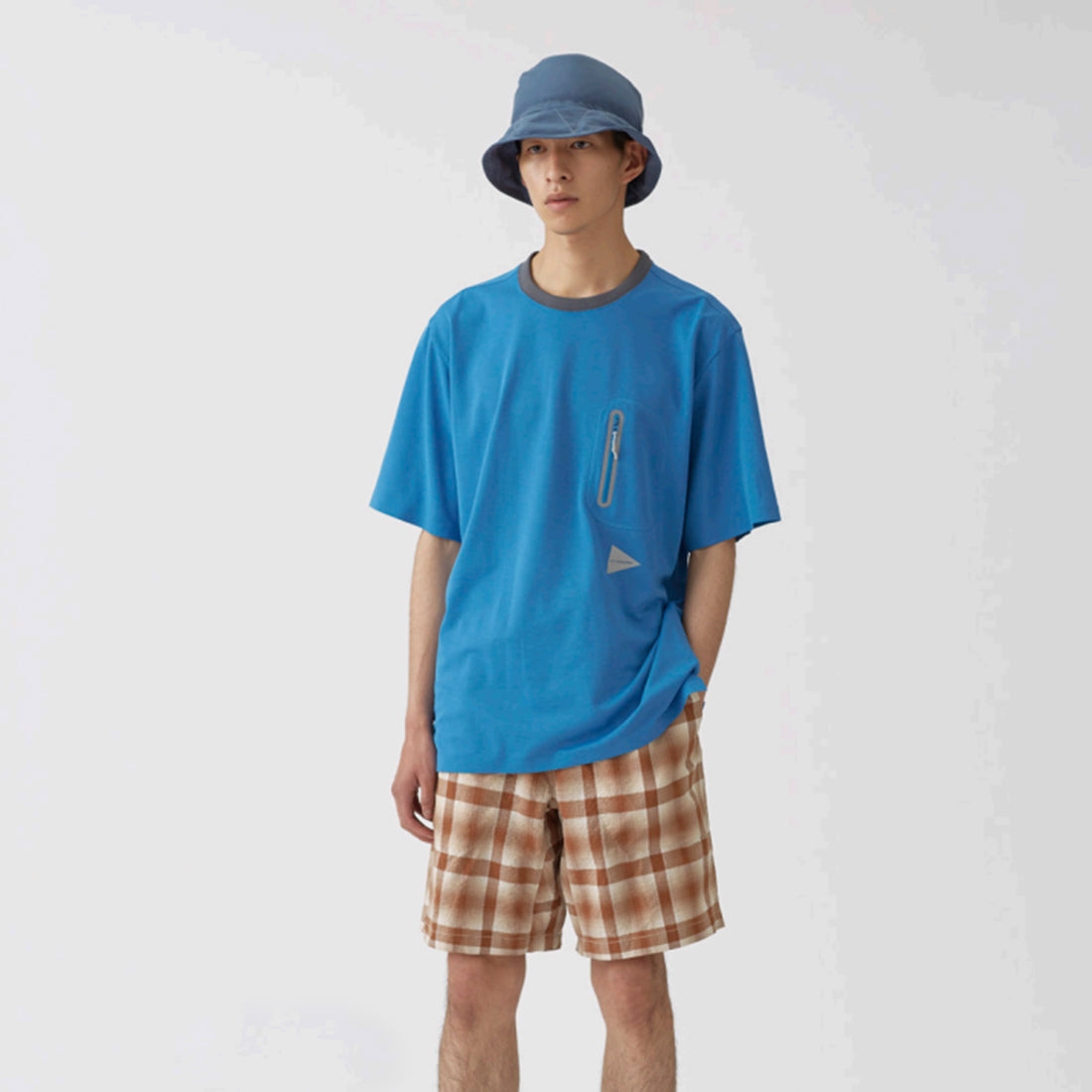And Wander Seamless SS T Blue