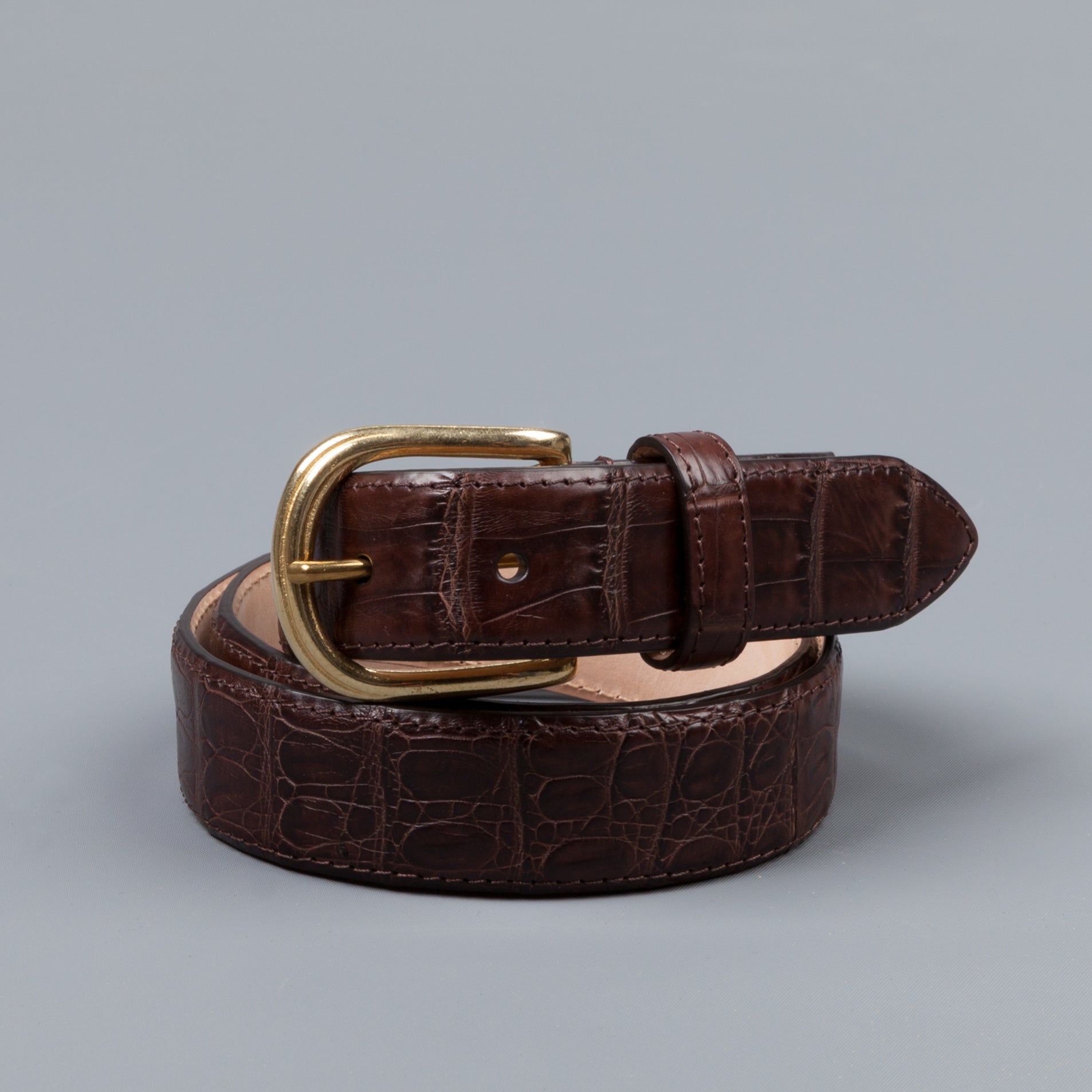 Simonnot &amp; Godard x Frans Boone Caiman Croccodilus Fiscus belt T. Moro