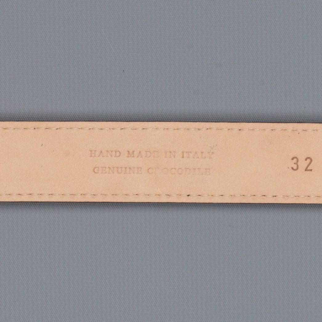 Simonnot &amp; Godard x Frans Boone Caiman Croccodilus Fiscus belt Miele