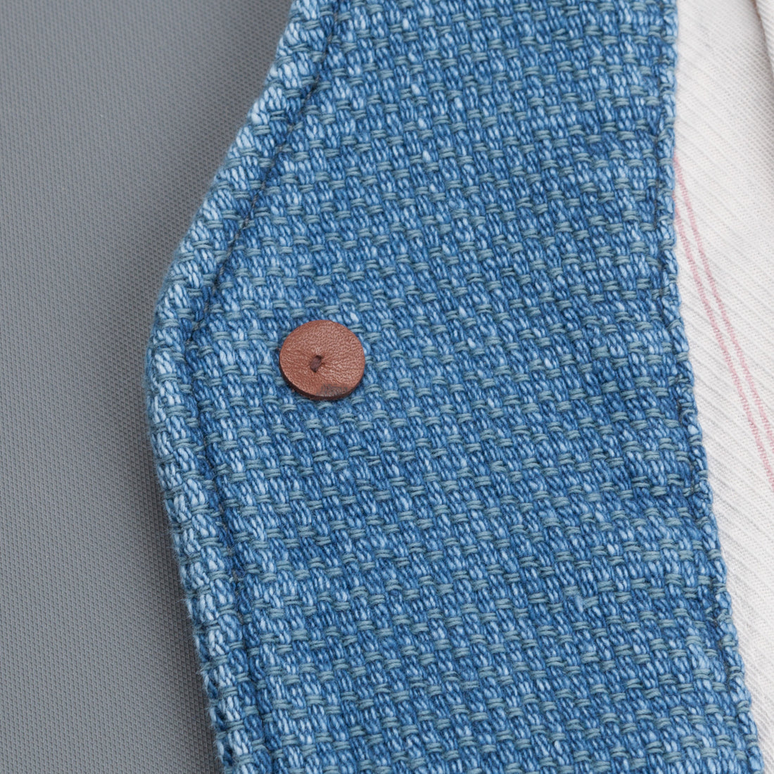 Studio D'Artisan indigo dyed waistcoat model 4413U
