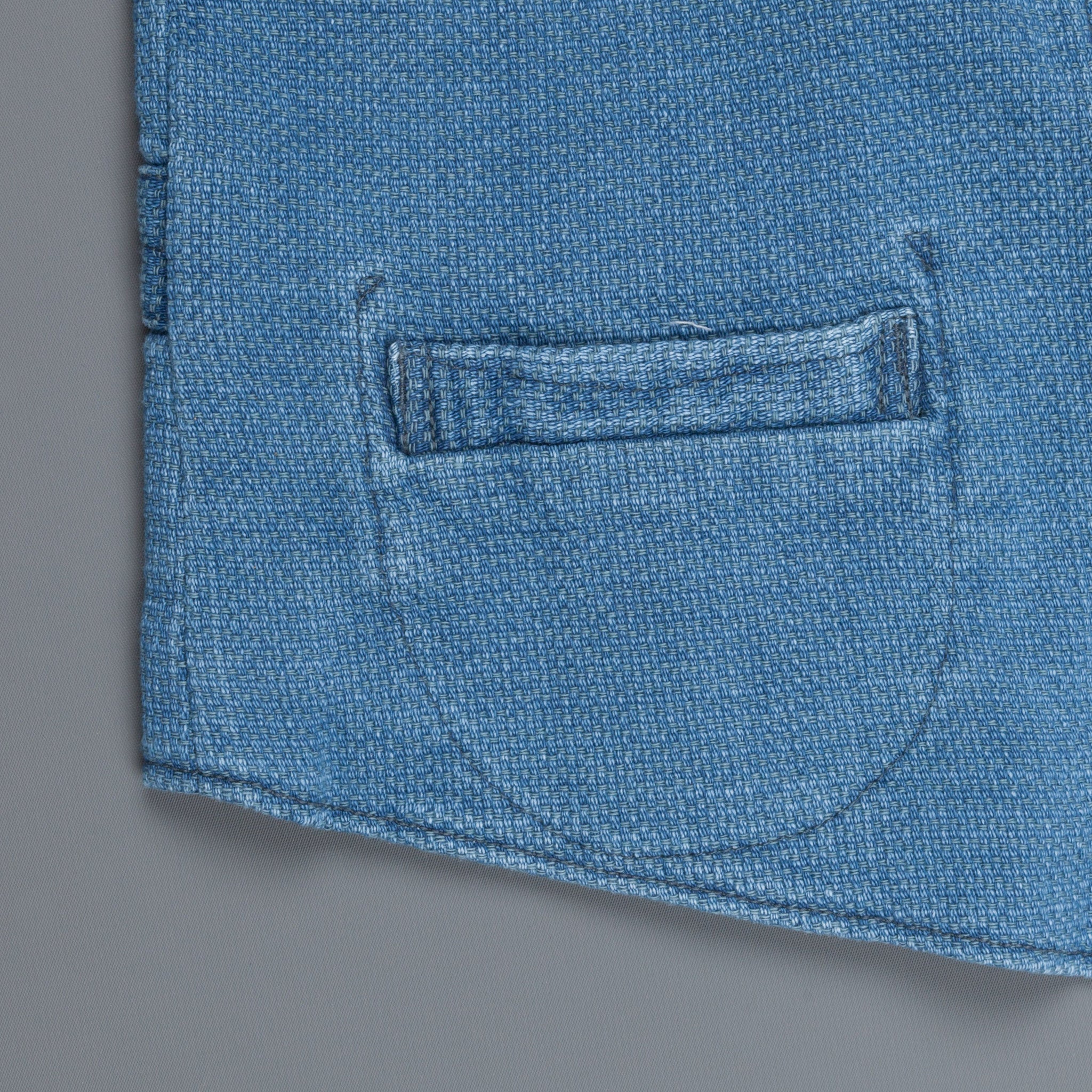 Studio D&#39;Artisan indigo dyed waistcoat model 4413U