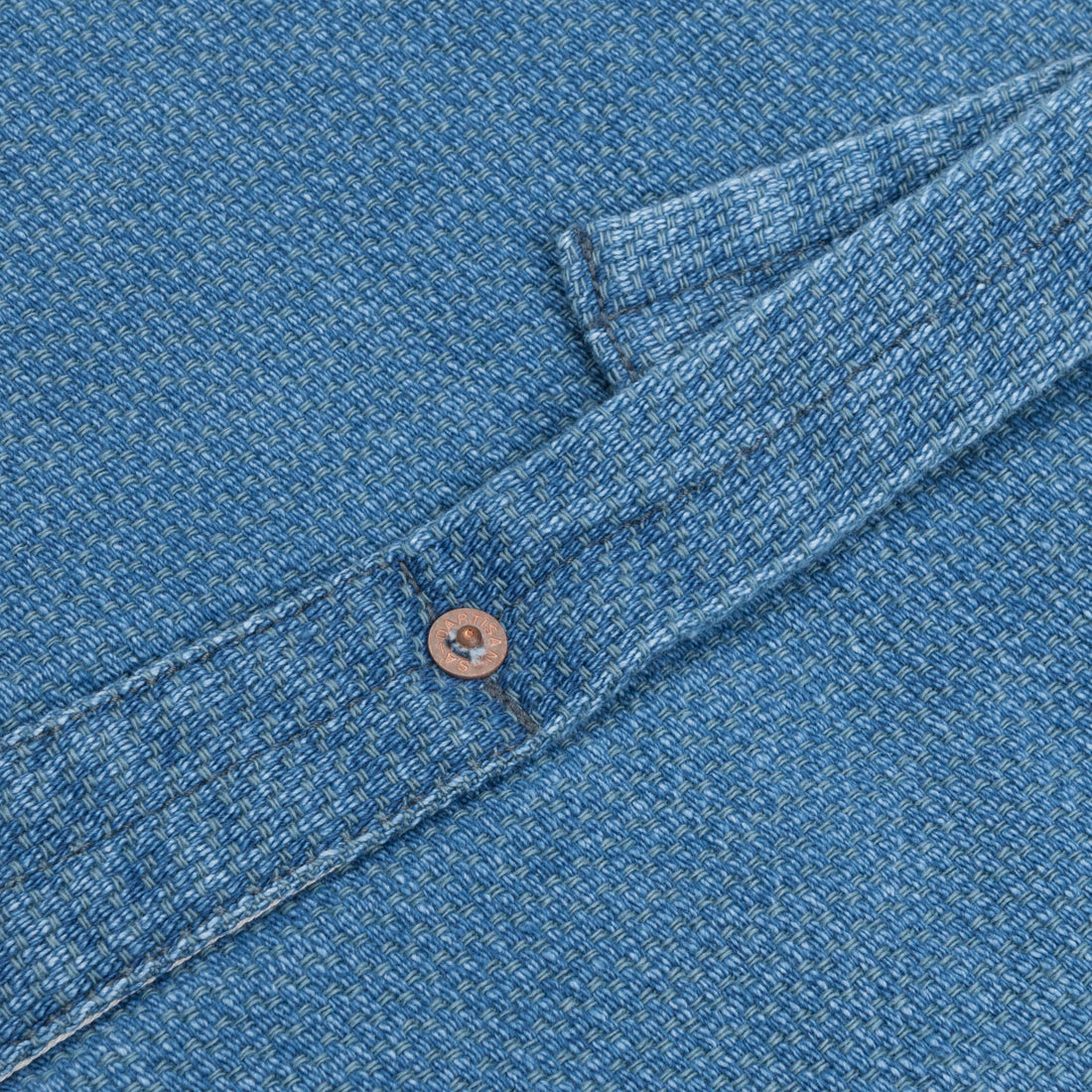 Studio D'Artisan indigo dyed waistcoat model 4413U