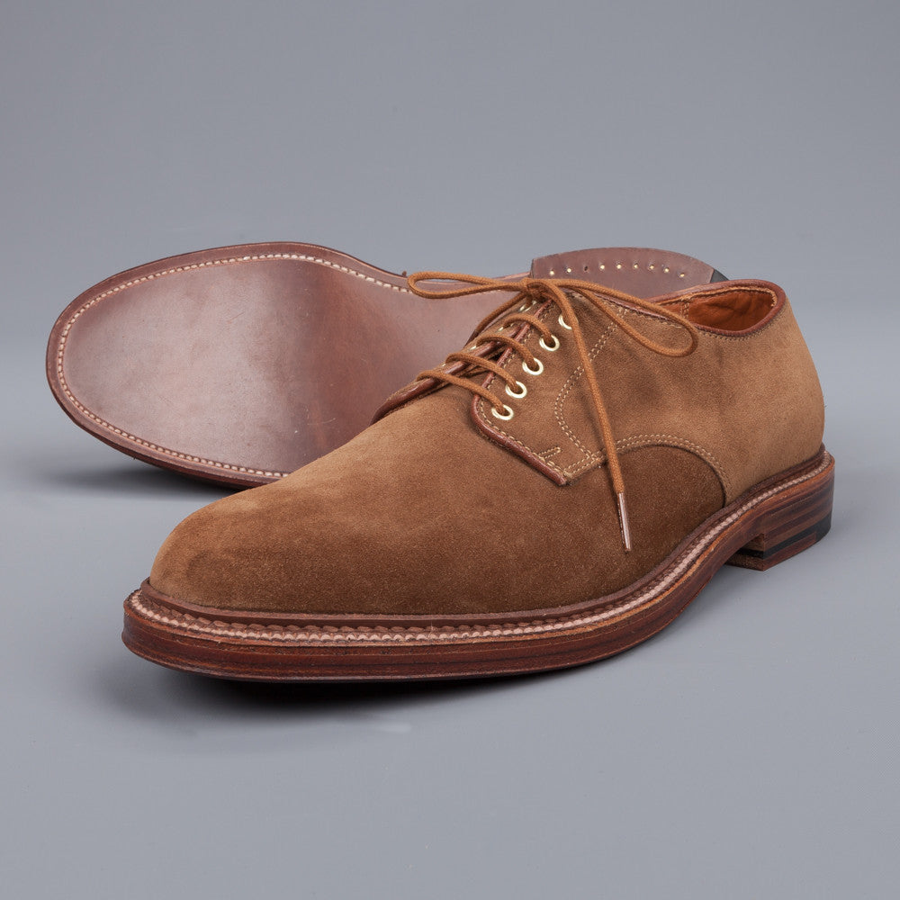 Alden x Frans Boone Dover pattern snuff suede blucher