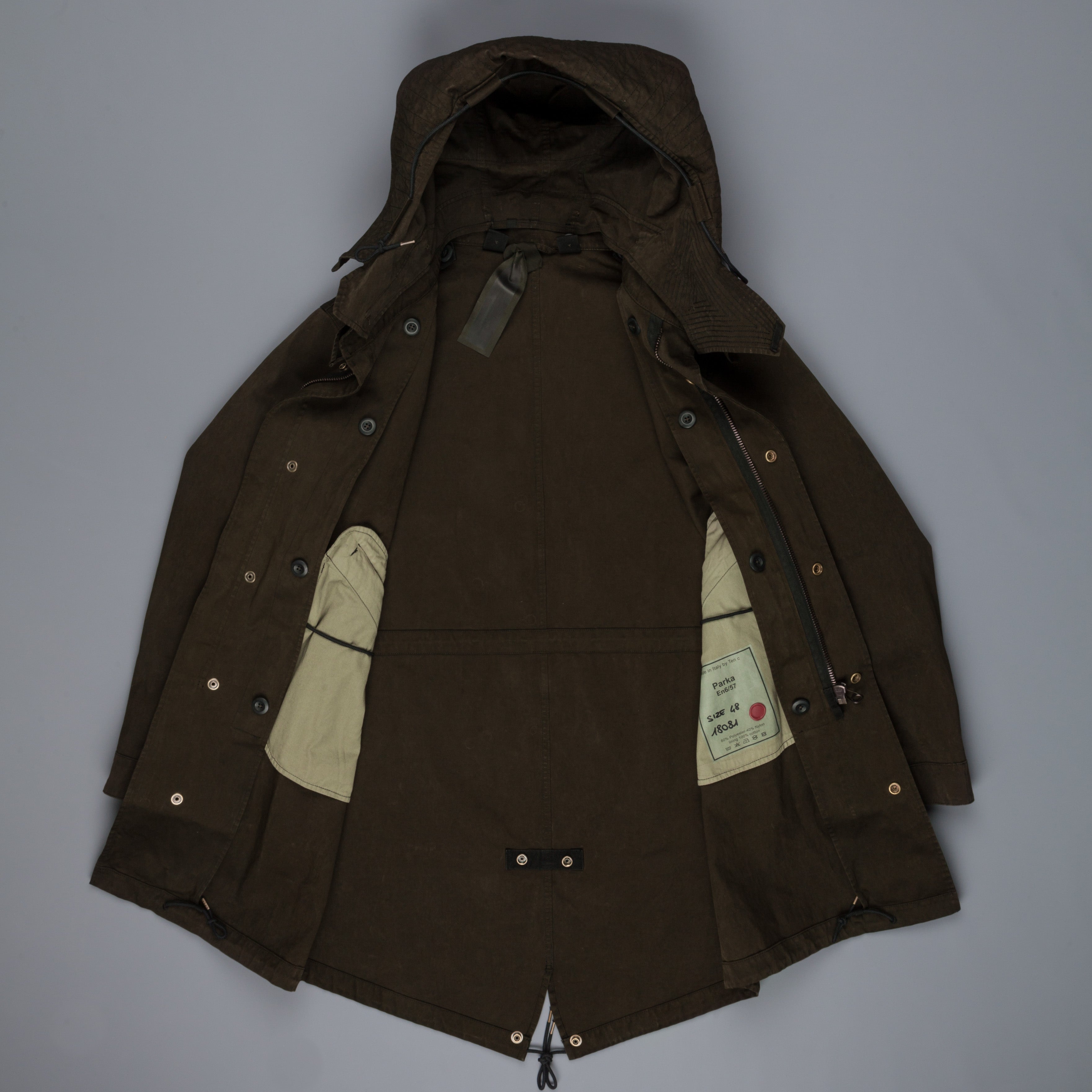 Ten C Parka Verde Foresta