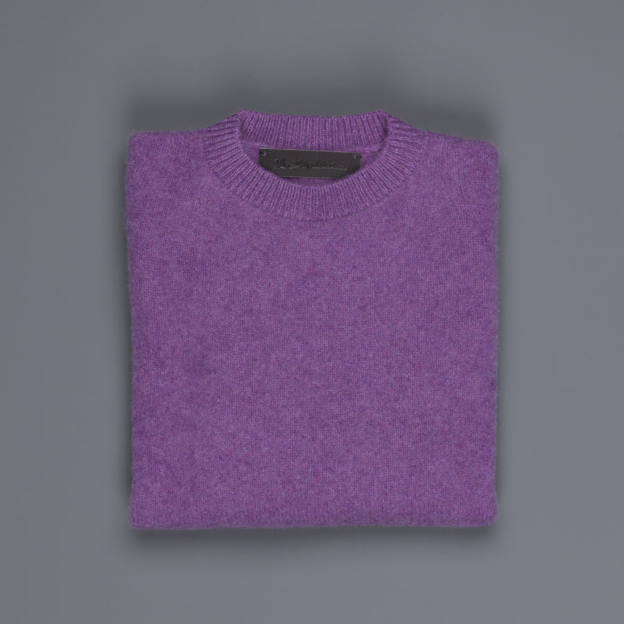 The Elder Statesman  @ Frans Boone Cashmere Simple Crew Unisex sweater Amethyst