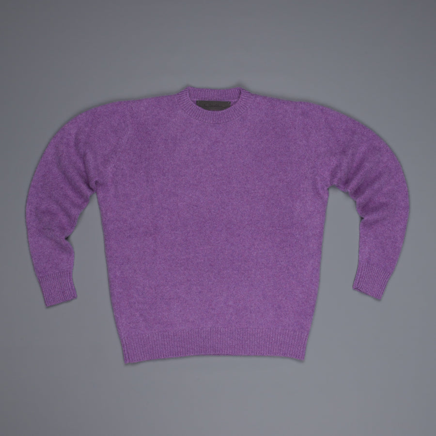 The Elder Statesman  @ Frans Boone Cashmere Simple Crew Unisex sweater Amethyst