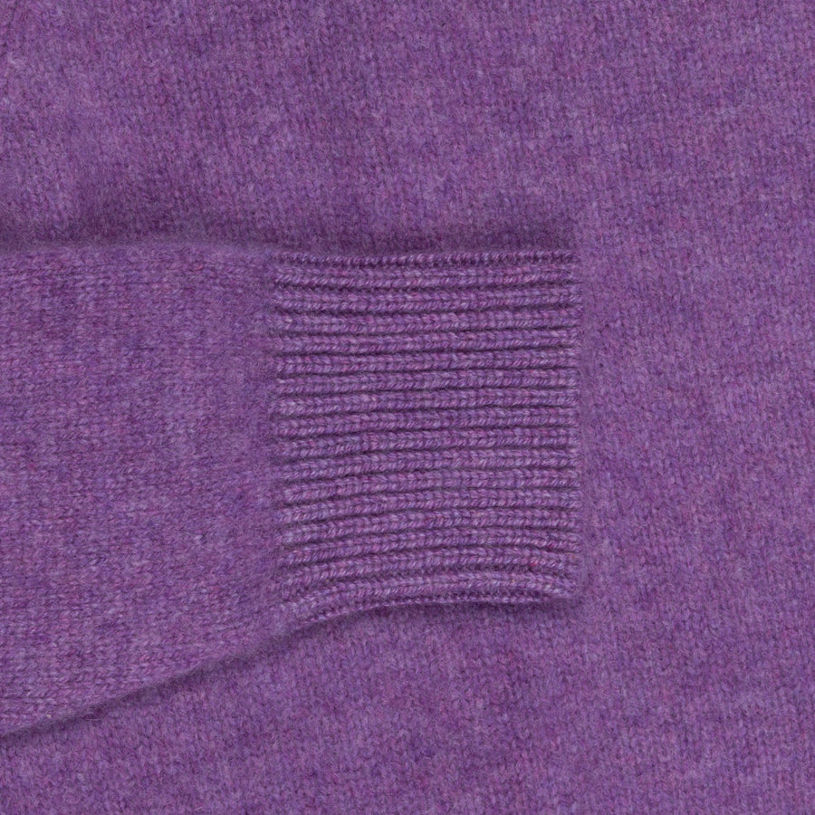 The Elder Statesman  @ Frans Boone Cashmere Simple Crew Unisex sweater Amethyst