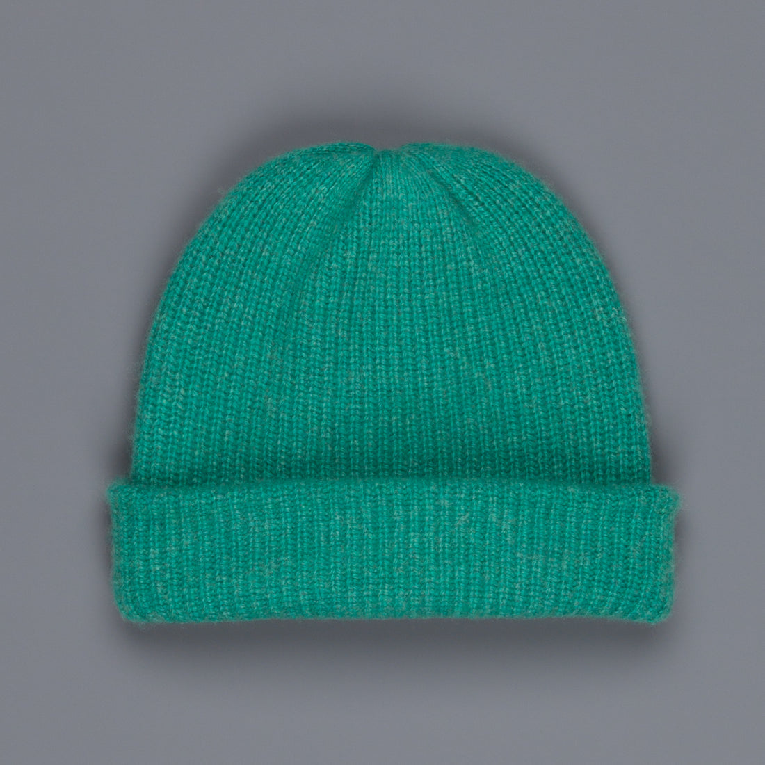 The Elder Statesman 100% Cashmere Watchman cap in Turquoise
