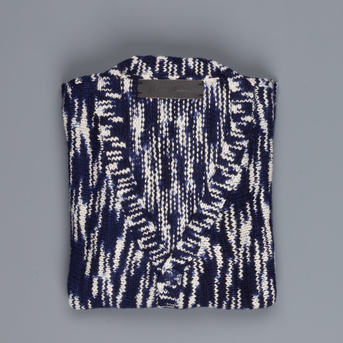 The Elder Statesman 100% Cashmere Rolo Cardigan G Blues