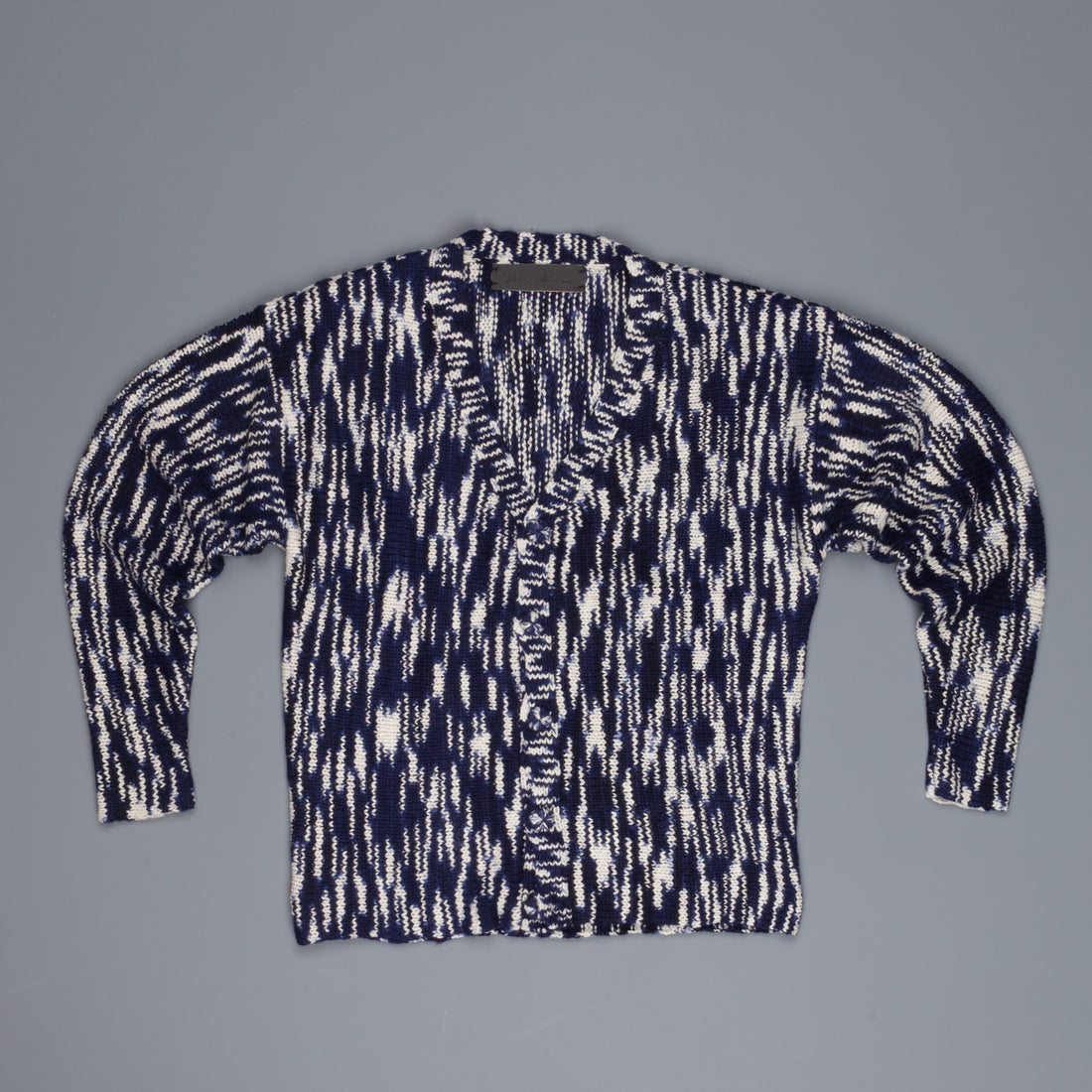 The Elder Statesman 100% Cashmere Rolo Cardigan G Blues