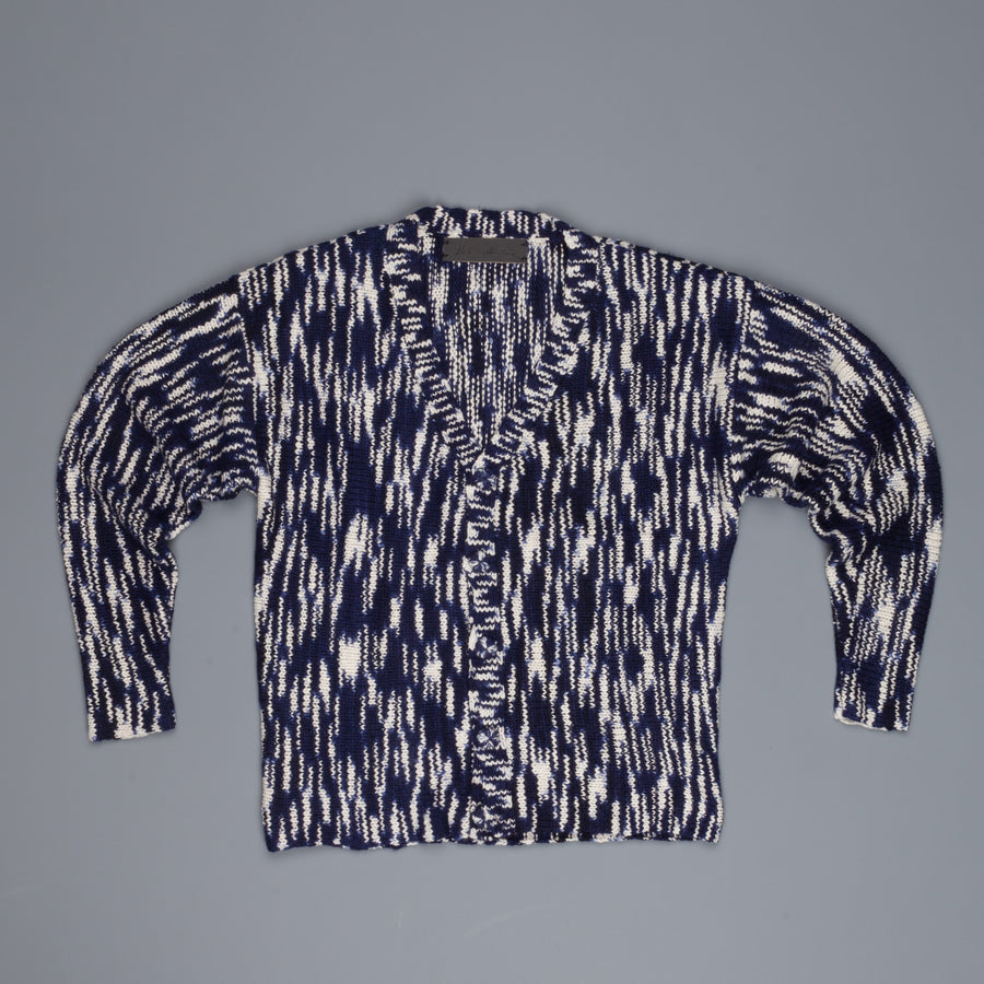 The Elder Statesman 100% Cashmere Rolo Cardigan G Blues