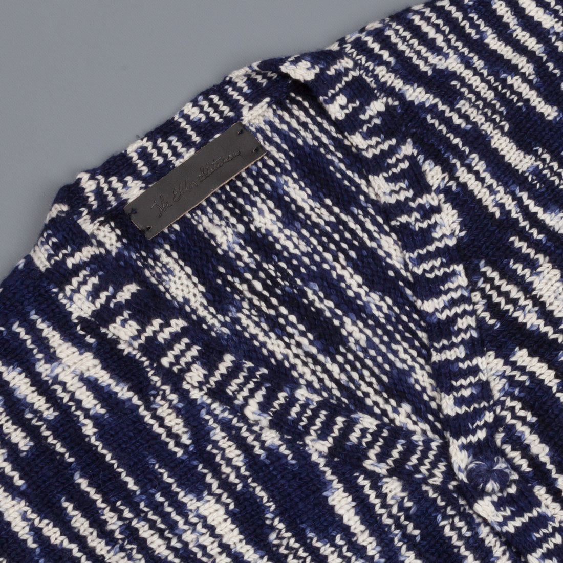 The Elder Statesman 100% Cashmere Rolo Cardigan G Blues