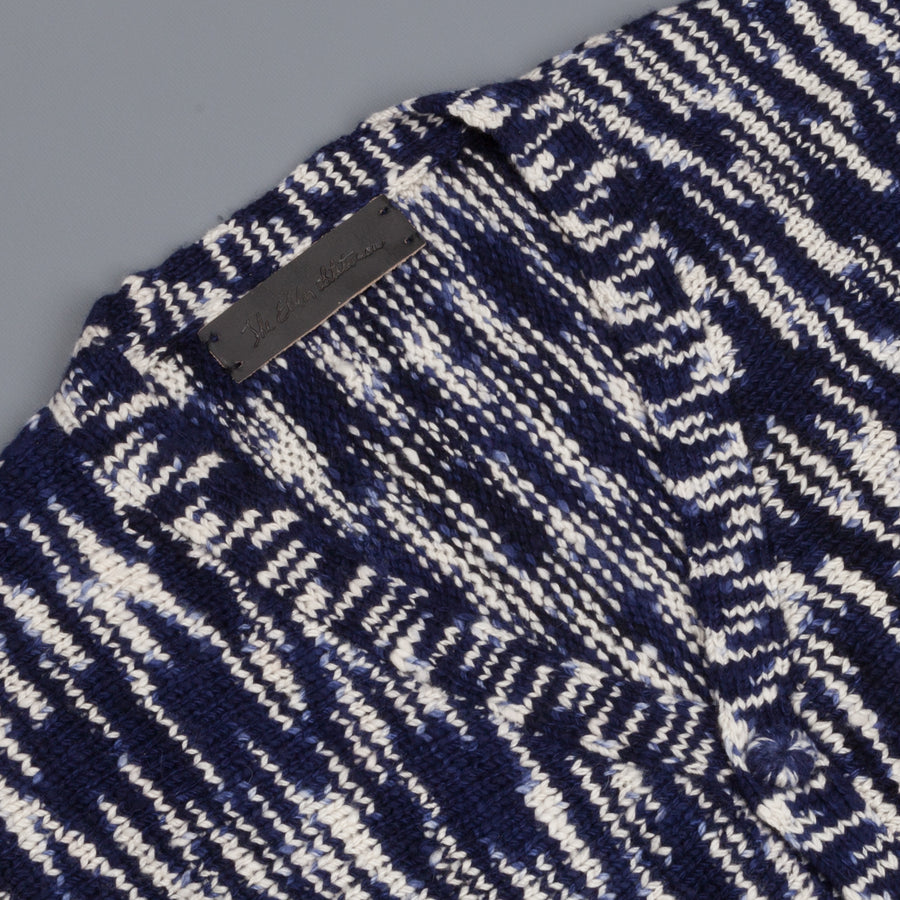 The Elder Statesman 100% Cashmere Rolo Cardigan G Blues