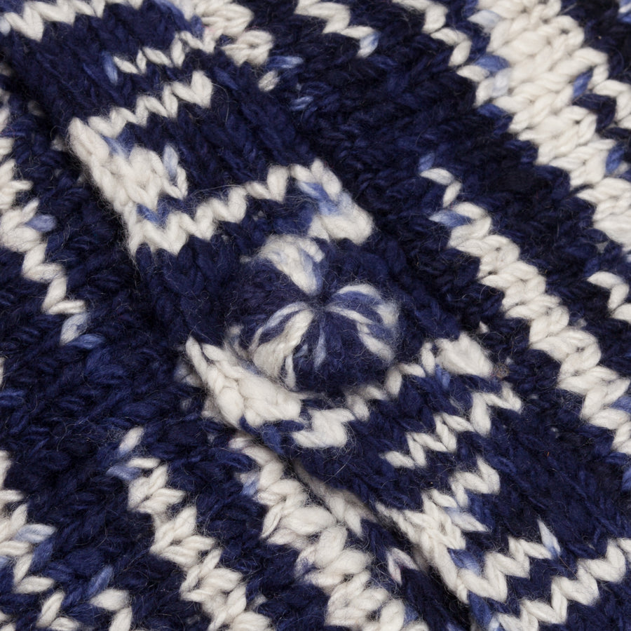 The Elder Statesman 100% Cashmere Rolo Cardigan G Blues