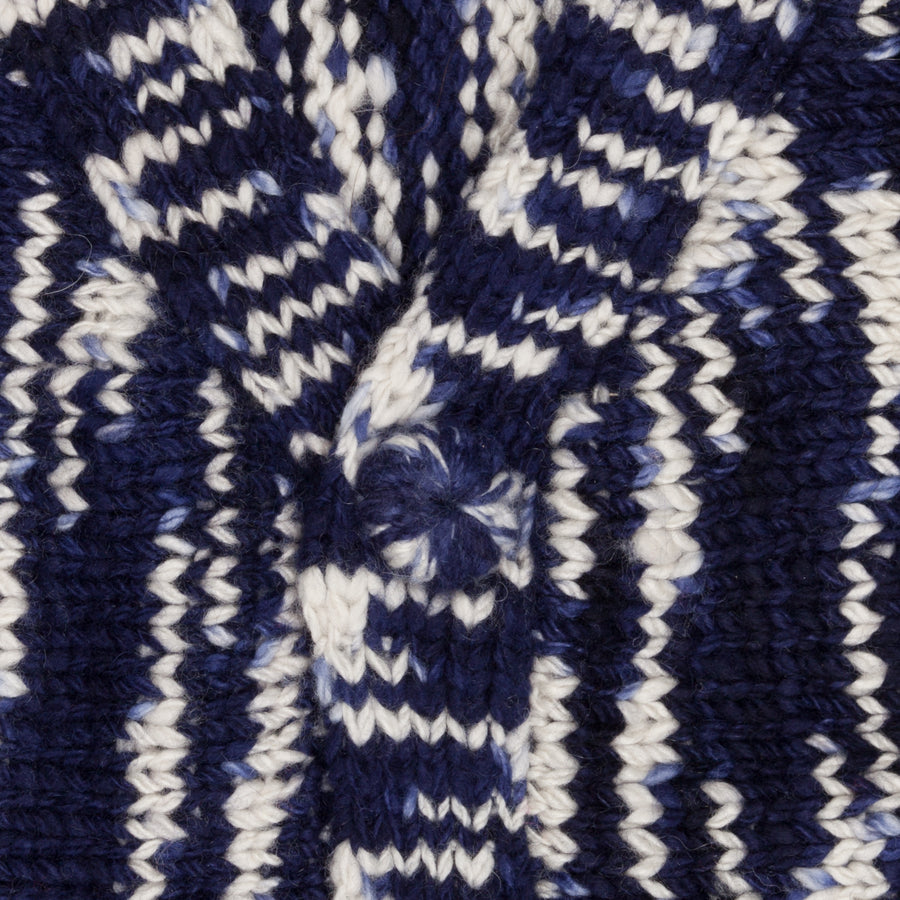 The Elder Statesman 100% Cashmere Rolo Cardigan G Blues