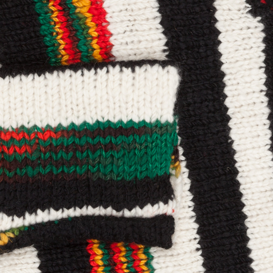 The Elder Statesman 100% Cashmere Rolo Cardigan Rasta