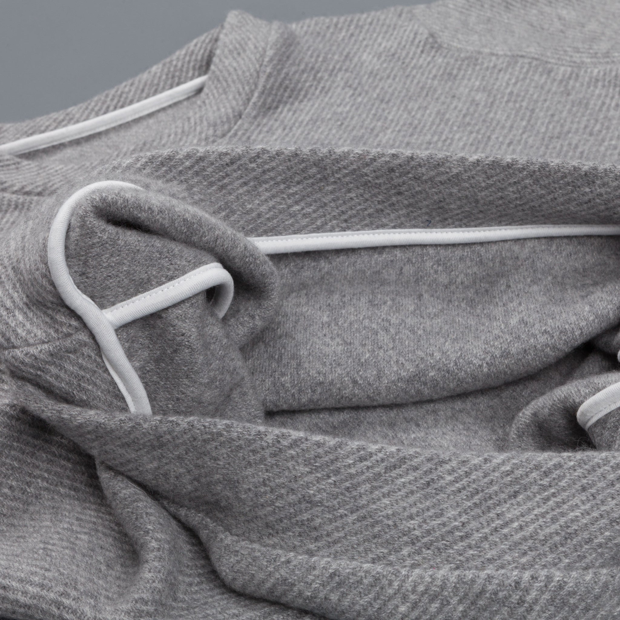 The Elder Statesman Herring Crew Light Grey