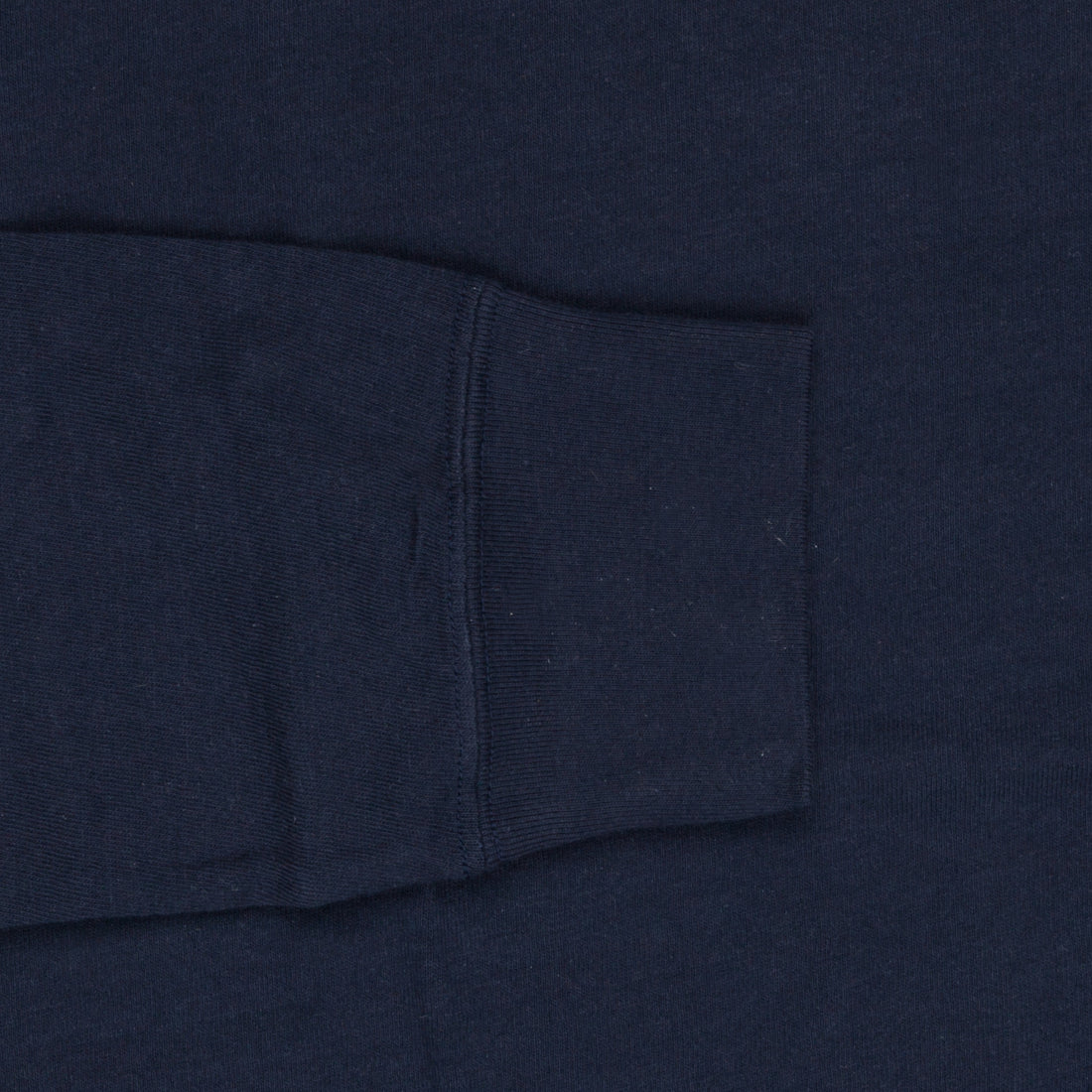 Velva Sheen Recycled Cotton Longsleeve Crew Neck Tee Navy