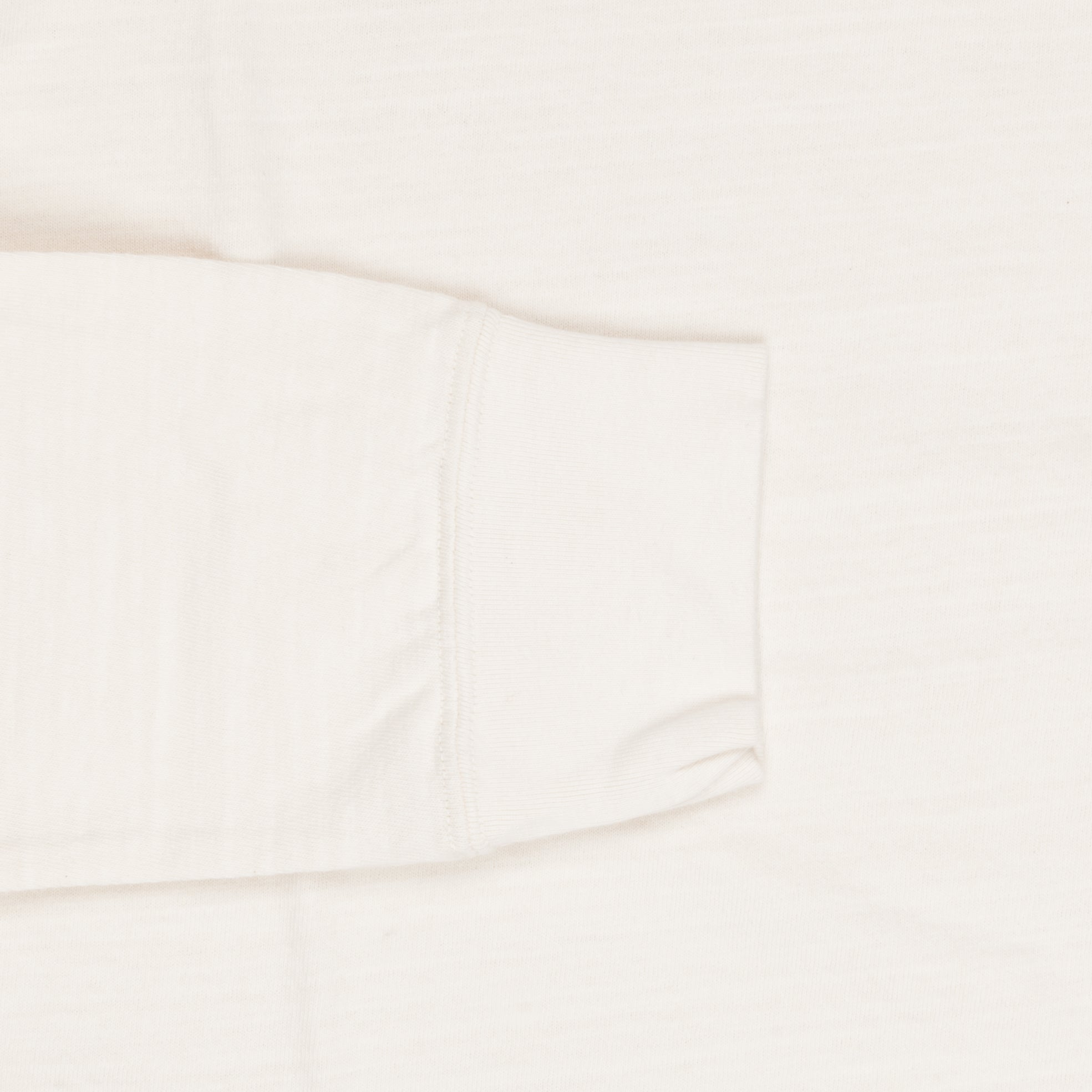 Velva Sheen Recycled Cotton Longsleeve Crew Neck Tee Oatmeal